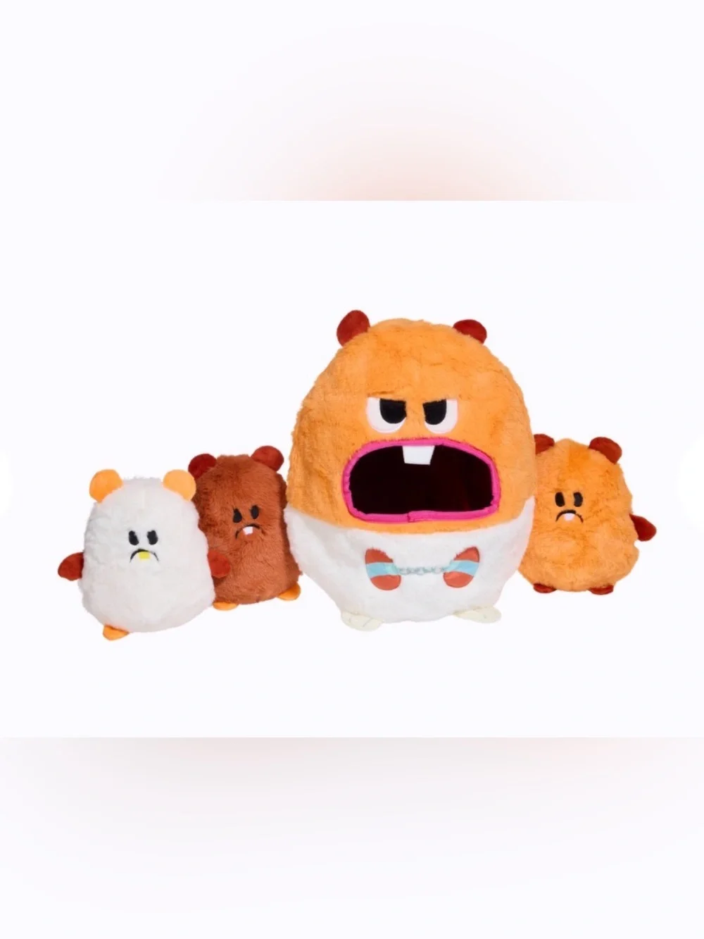 Bark Box Super Chewer XXL Hannibal Hamster 4 toys in 1 crinkle & squeak NEW